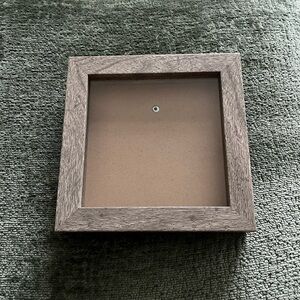 Rustic Gray/Brown Wooden Shadow Box Frame 5x5